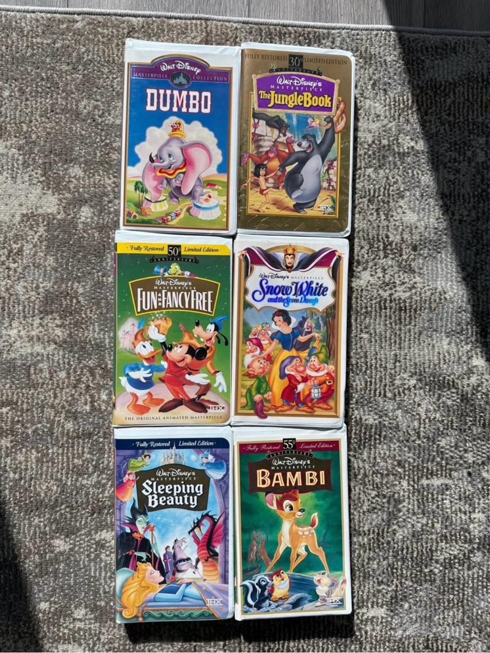 Disney VHS Set (6)